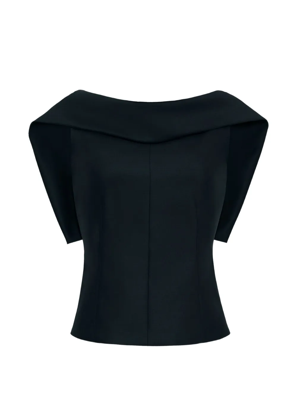 Adam Lippes Fio pleat-detail blouse Zwart