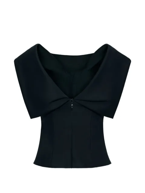 Adam Lippes Fio pleat-detail blouse