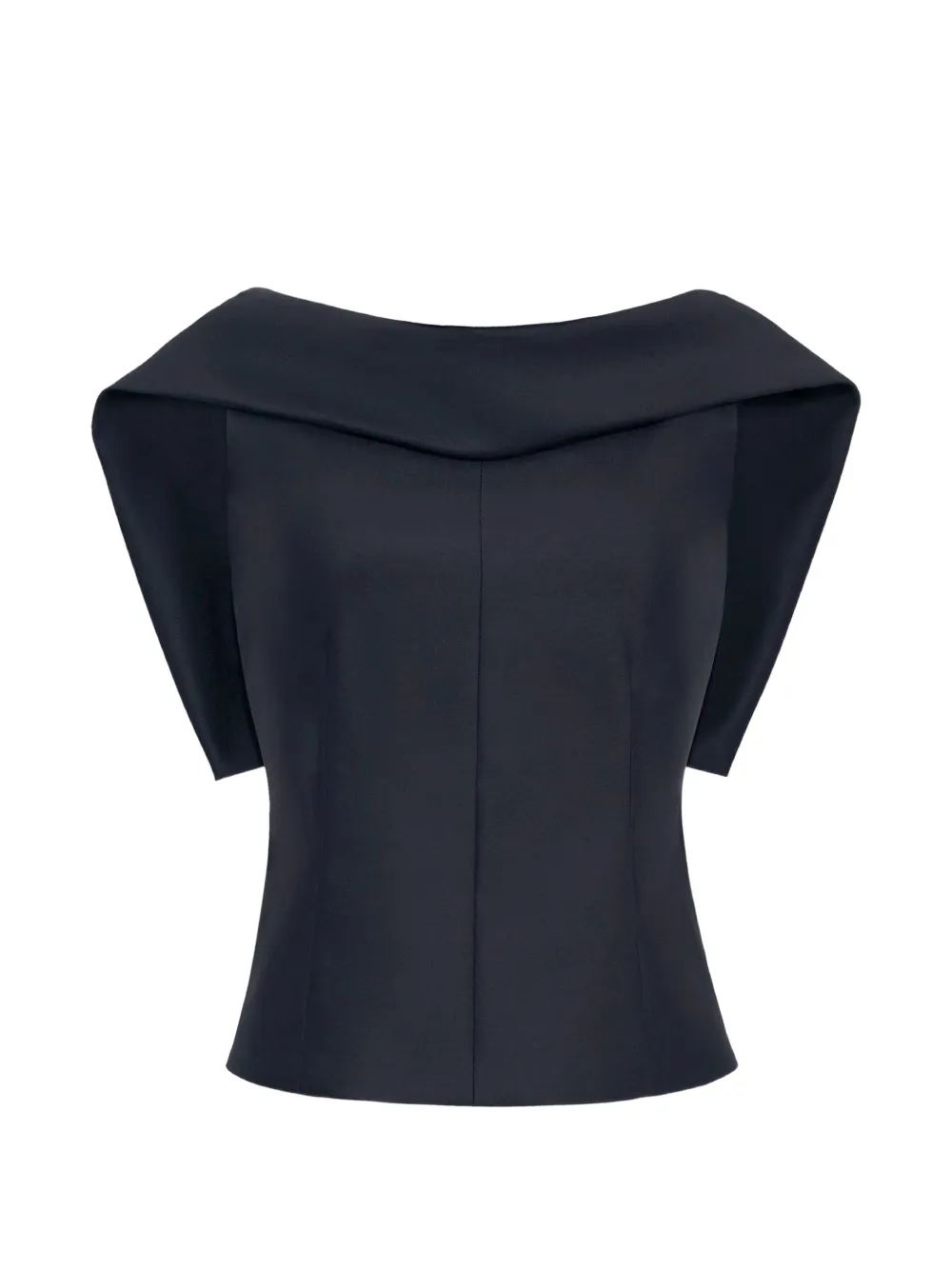 Adam Lippes Fio pleat-detail blouse Zwart