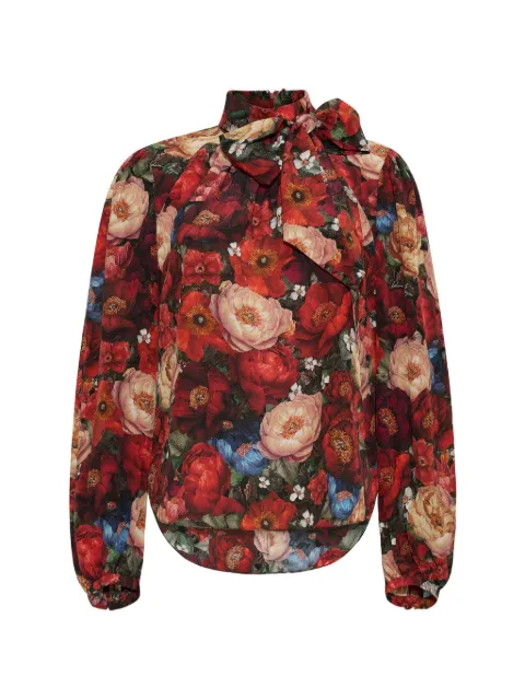 Adam Lippes Joan floral-print silk blouse 