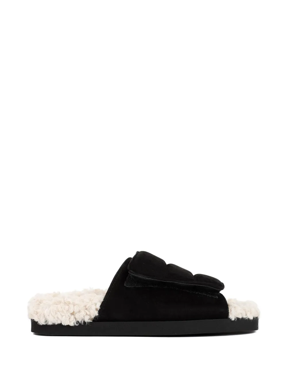 GIABORGHINI Gia 3 quilted suede slippers - Nero