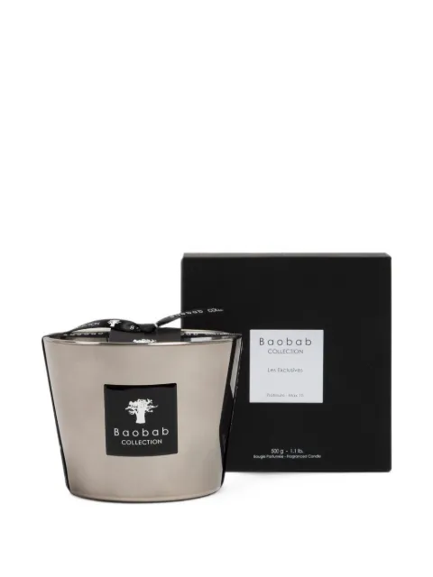Baobab Collection Platinum logo-patch candle