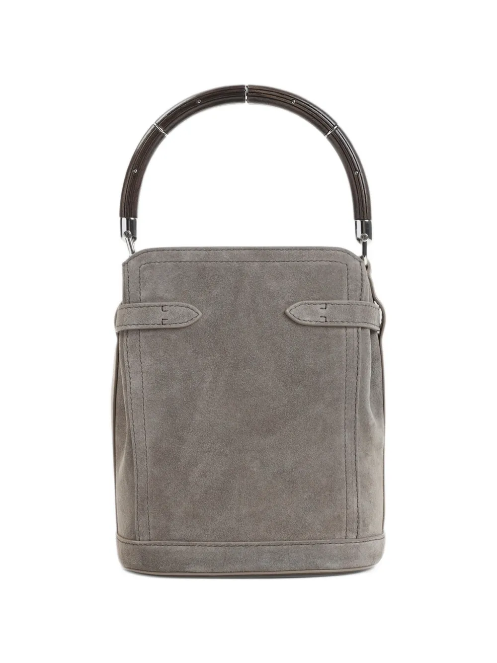 Ralph Lauren Collection suede detachable-strap bucket bag - Grigio