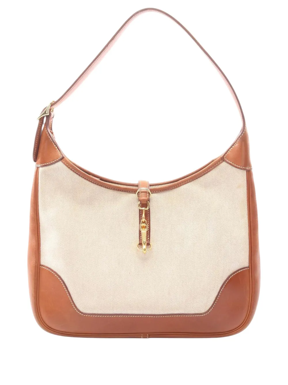 Hermès Pre-Owned 1998 Toile Barenia Trim II 31 shoulder bag - Nude