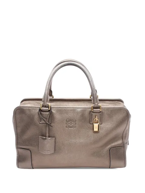 Loewe Pre-Owned sac à main Amazona 36 en cuir de chèvre métallisé (2010-2026)