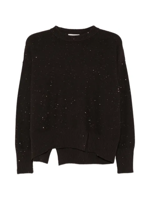 Antonelli sequin-embellished side-slit sweater