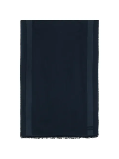 BOSS lightweight jacquard scarf in a wool blend