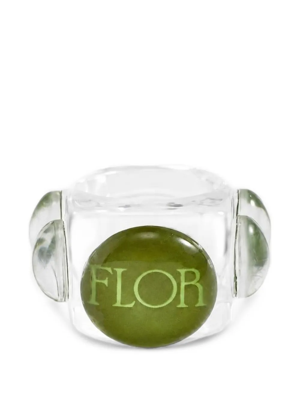 LA MANSO Iconic Flor ring - Bianco