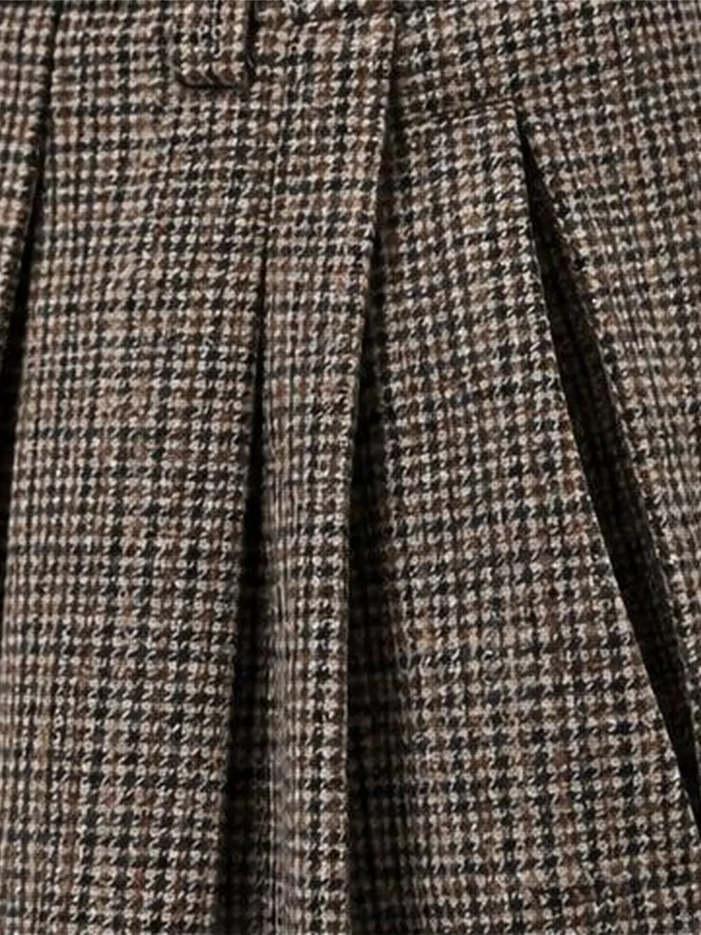 ETRO houndstooth wool trousers Bruin