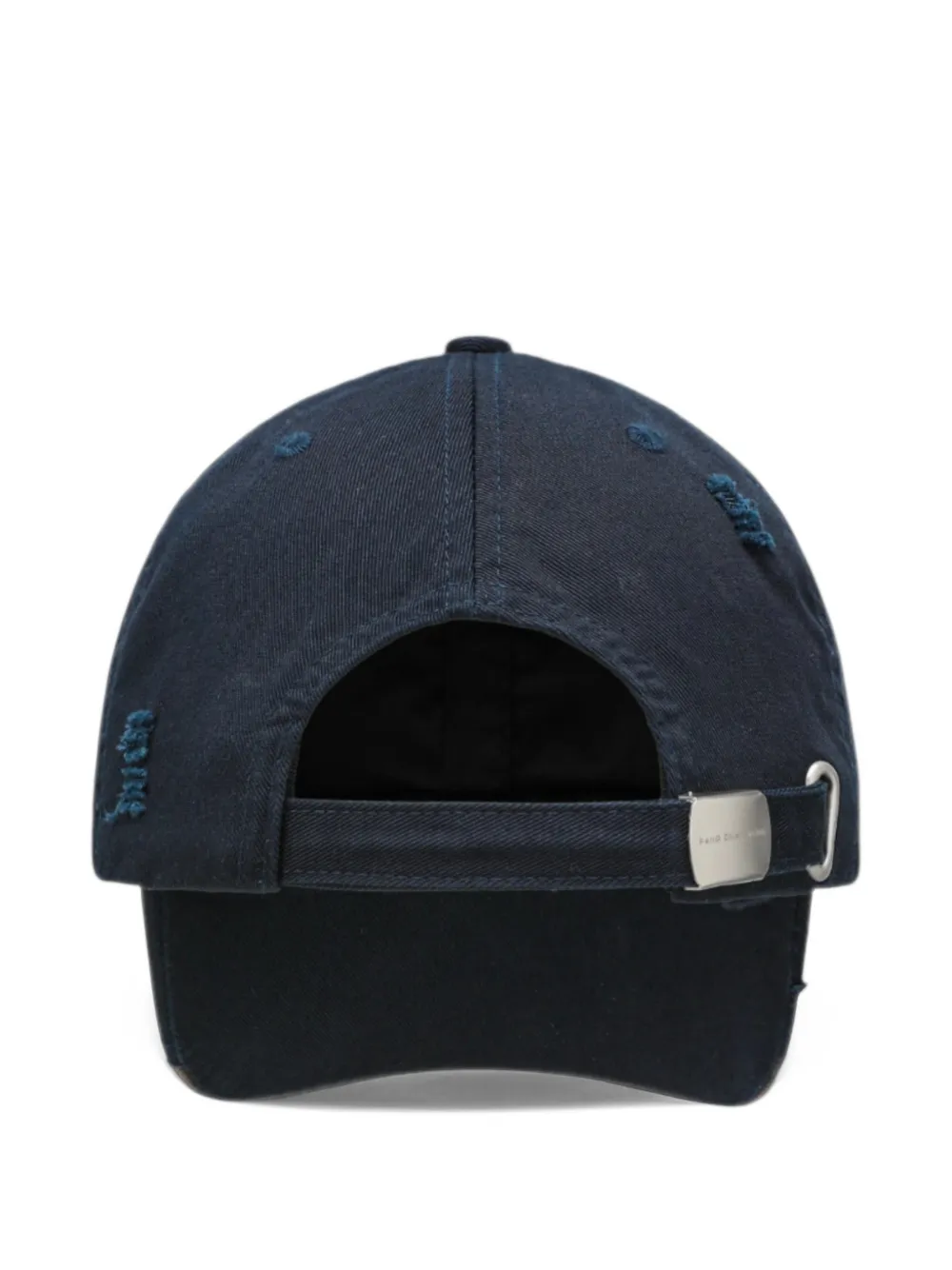 Feng Chen Wang Gerafelde honkbalpet met geruit vlak Blauw