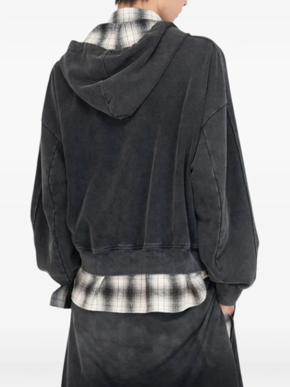 Feng Chen Wang zip-up hoodie Zwart