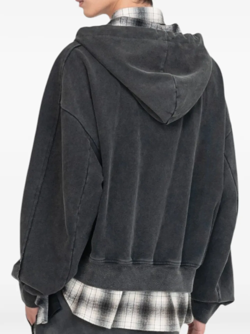 Feng Chen Wang zip-up hoodie Zwart