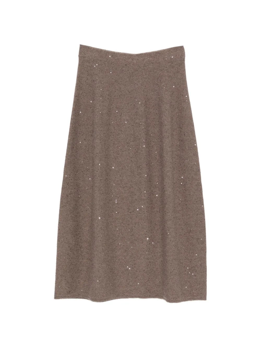 Antonelli sequin-embellished knitted skirt Bruin