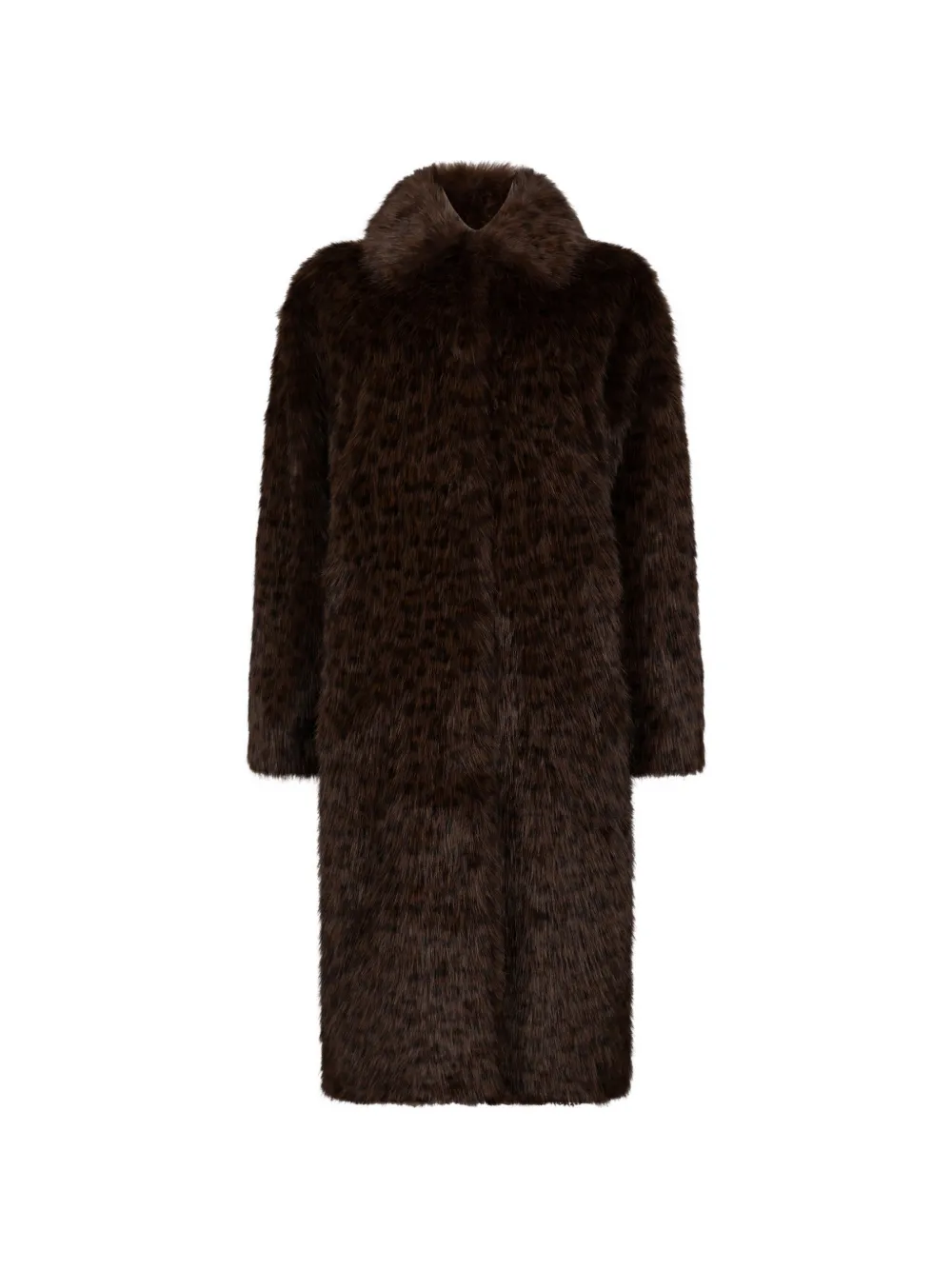 MC2 Saint Barth leopard-print faux-fur coat Bruin