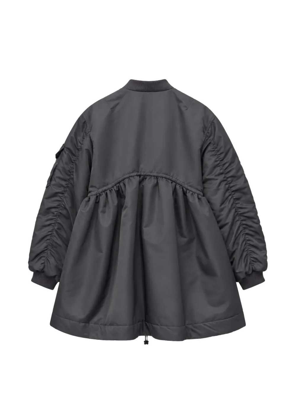 Cecilie Bahnsen CBFrancis ruched oversized jacket Grijs