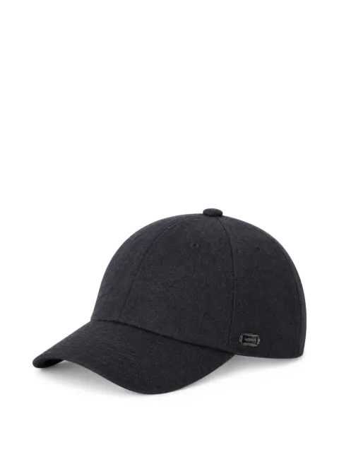 Agnona logo-plaque wool baseball cap