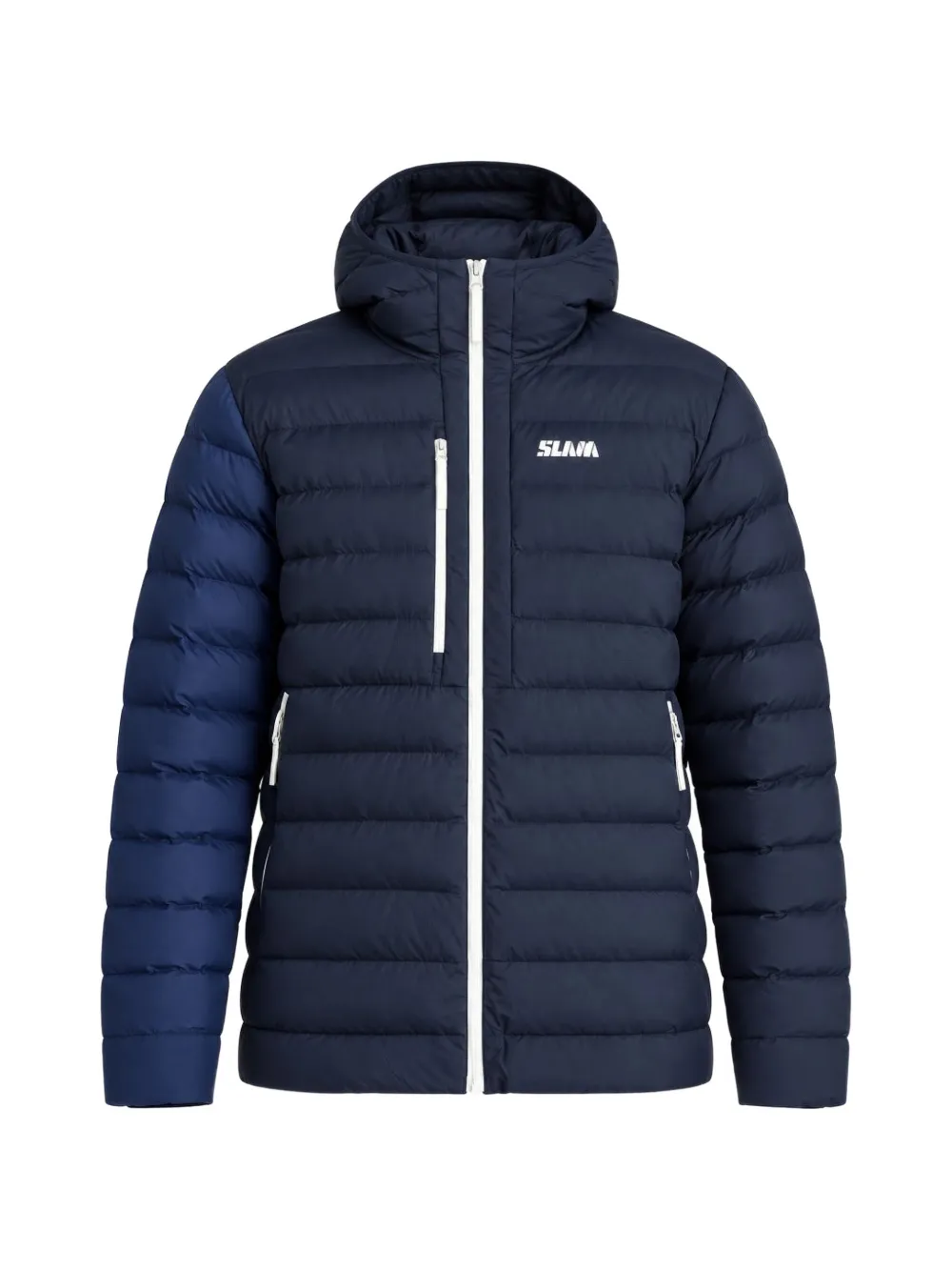 SLAM Altura Puffer logo-print quilted jacket - Blau