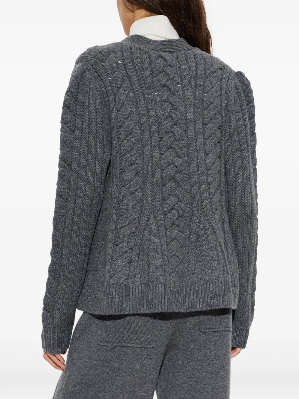 Lisa Yang Leire cable-knit cardigan Grijs