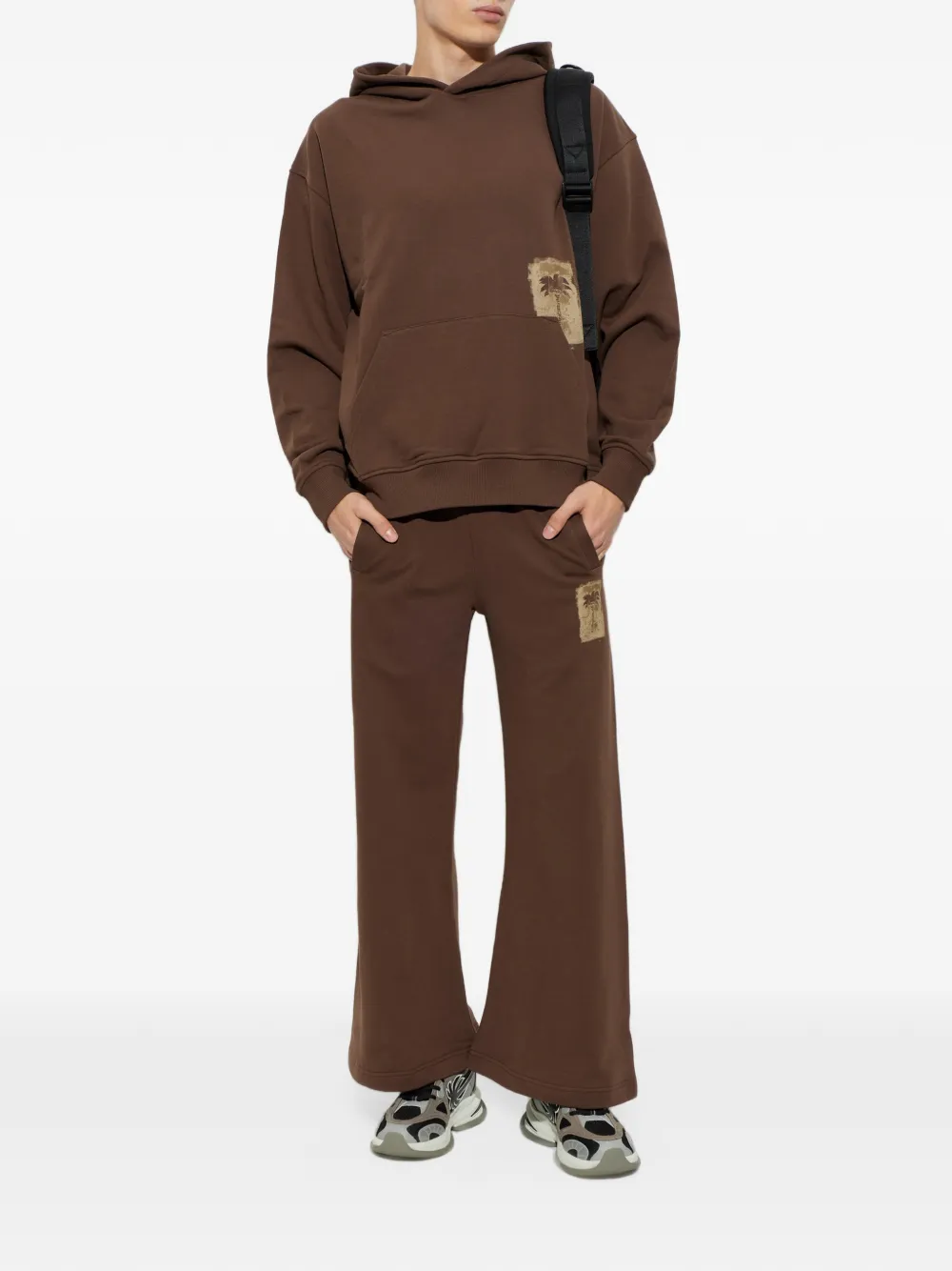 Palm Angels palm tree-patch hoodie Bruin