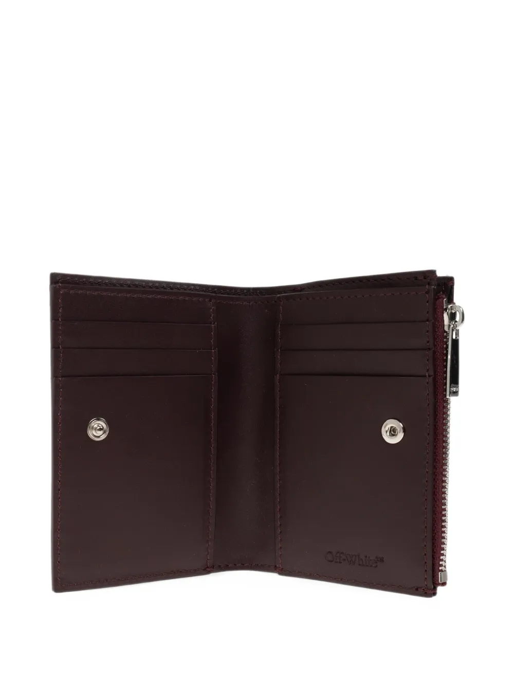 Off-White Arrows-motif leather wallet Bruin