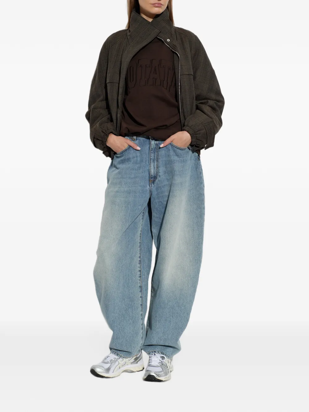 ROTATE BIRGER CHRISTENSEN Jersey oversized T-shirt Bruin