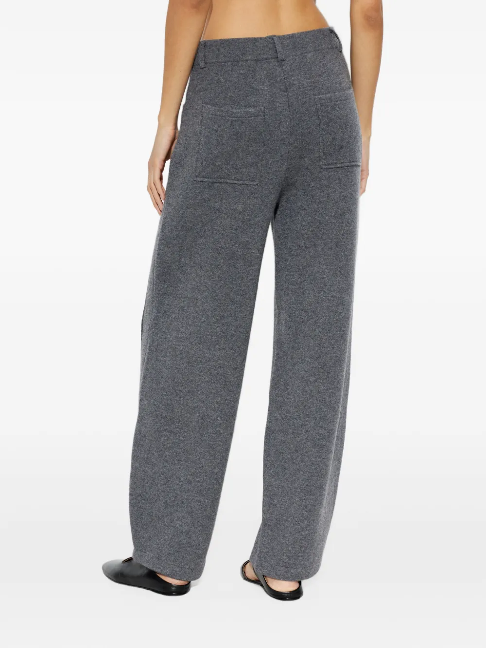 Lisa Yang Veda cashmere straight-leg trousers Grijs