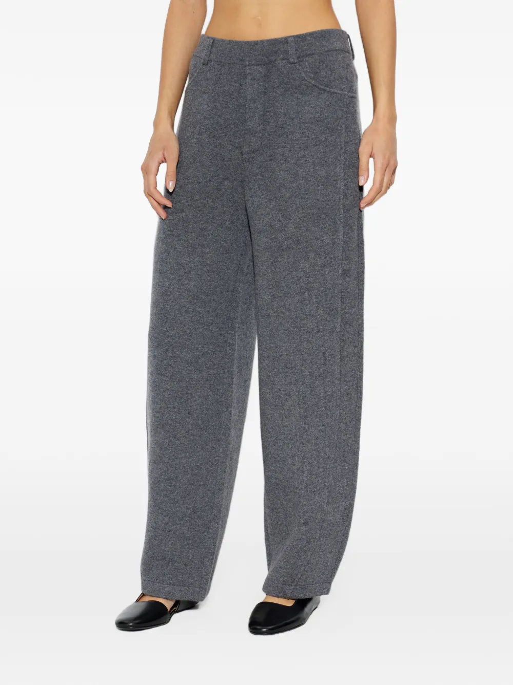 Lisa Yang Veda cashmere straight-leg trousers Grijs
