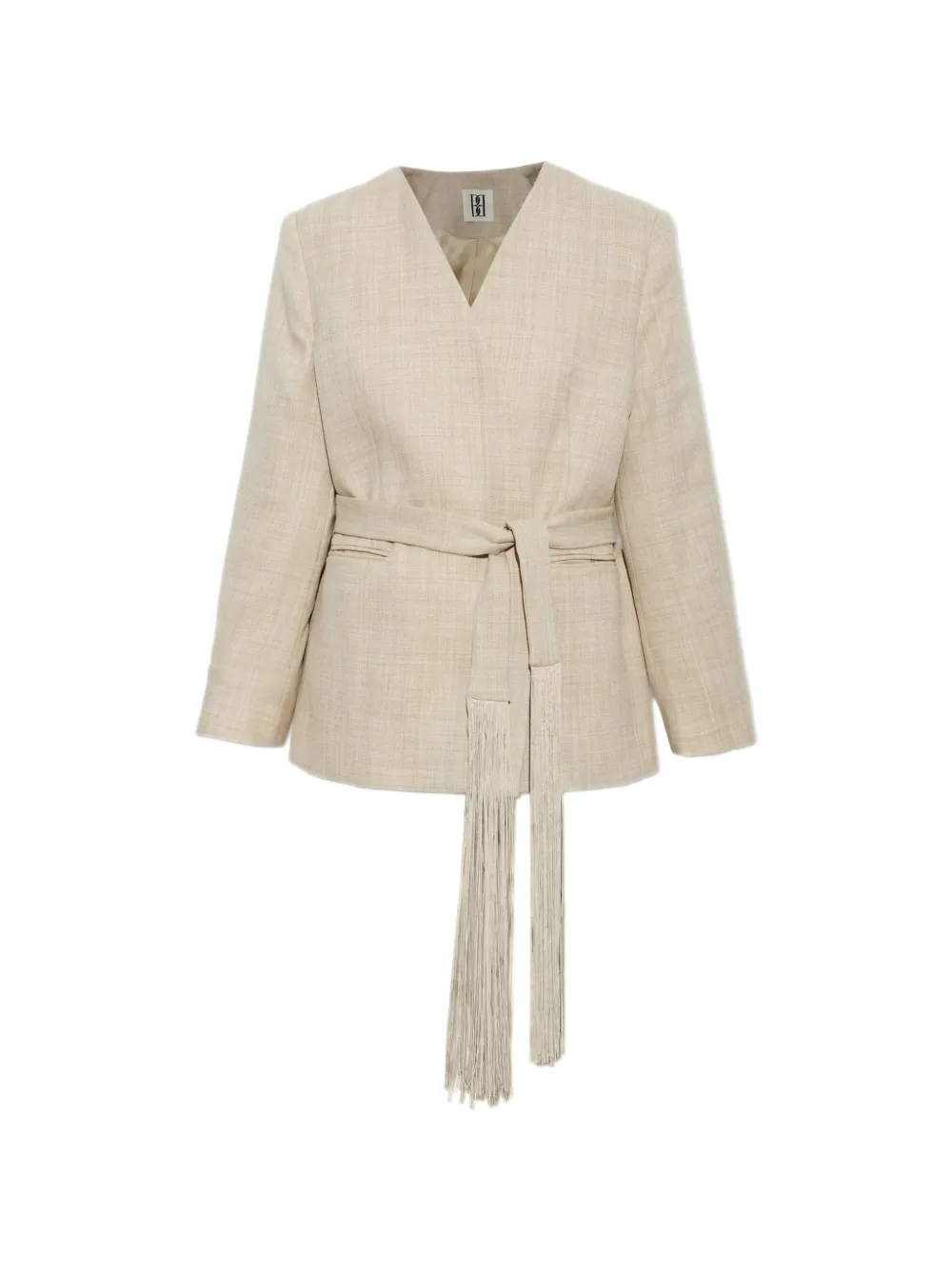 By Malene Birger Emma fringed belted jacket - Neutrals
