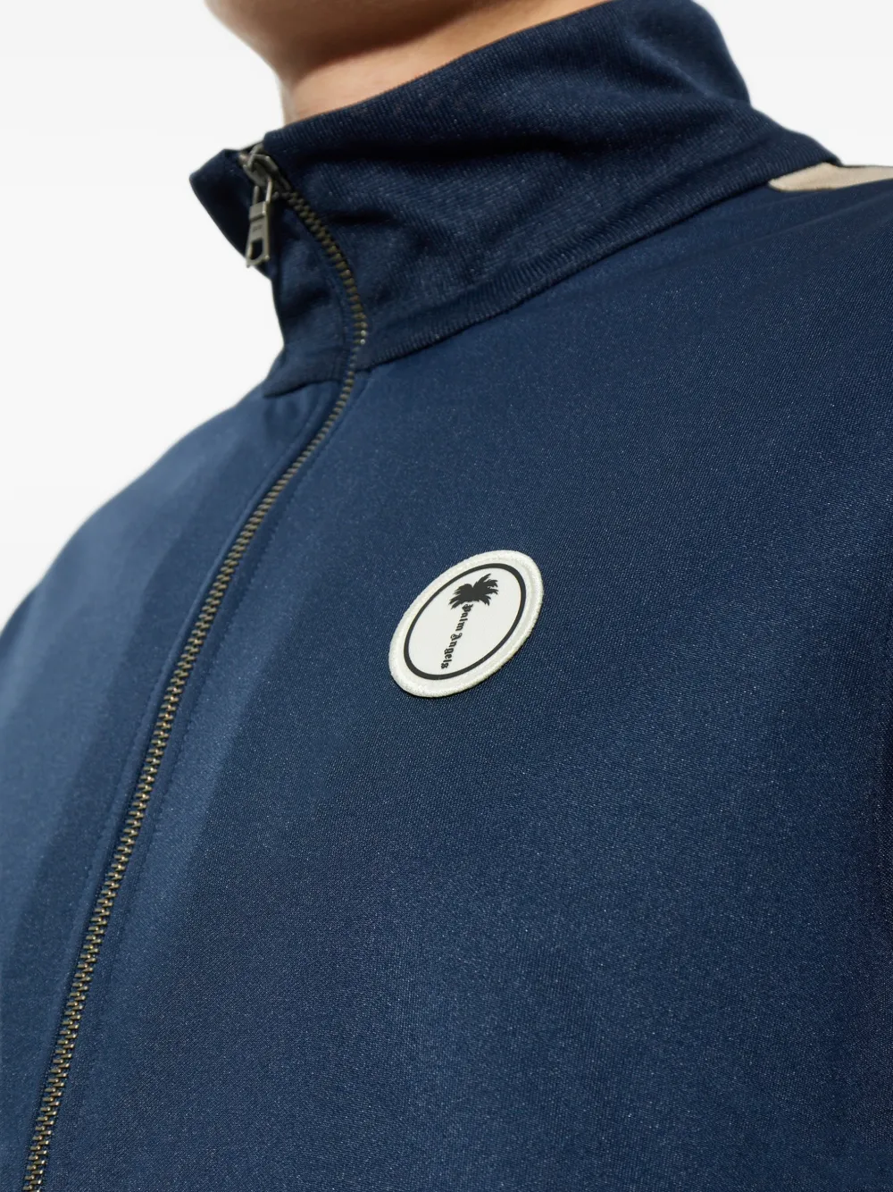 Palm Angels side-stripe sweatshirt Blauw