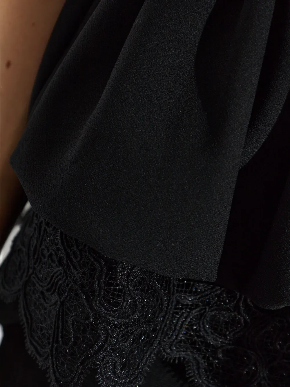 ROTATE BIRGER CHRISTENSEN Peplum blouse Zwart