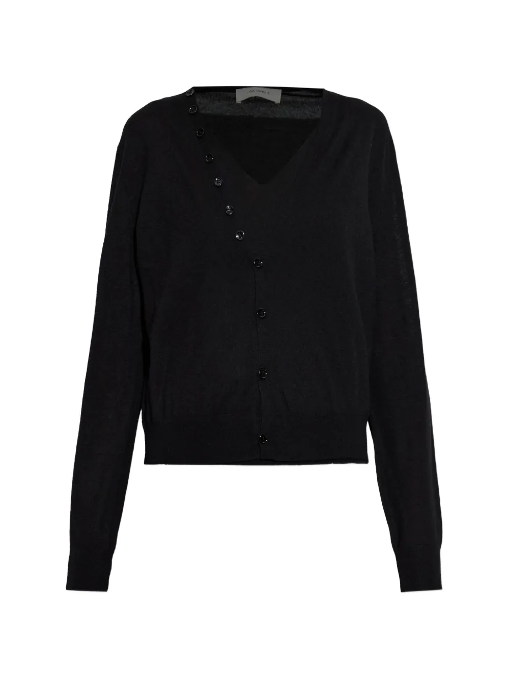 Lisa Yang Tarelyn asymmetric cardigan - Nero