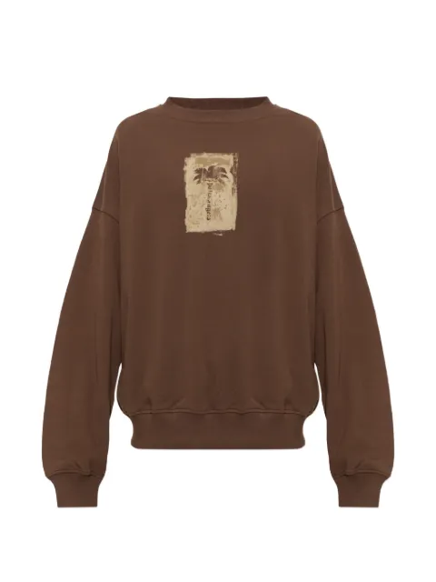 Palm Angels palm-print cotton sweater