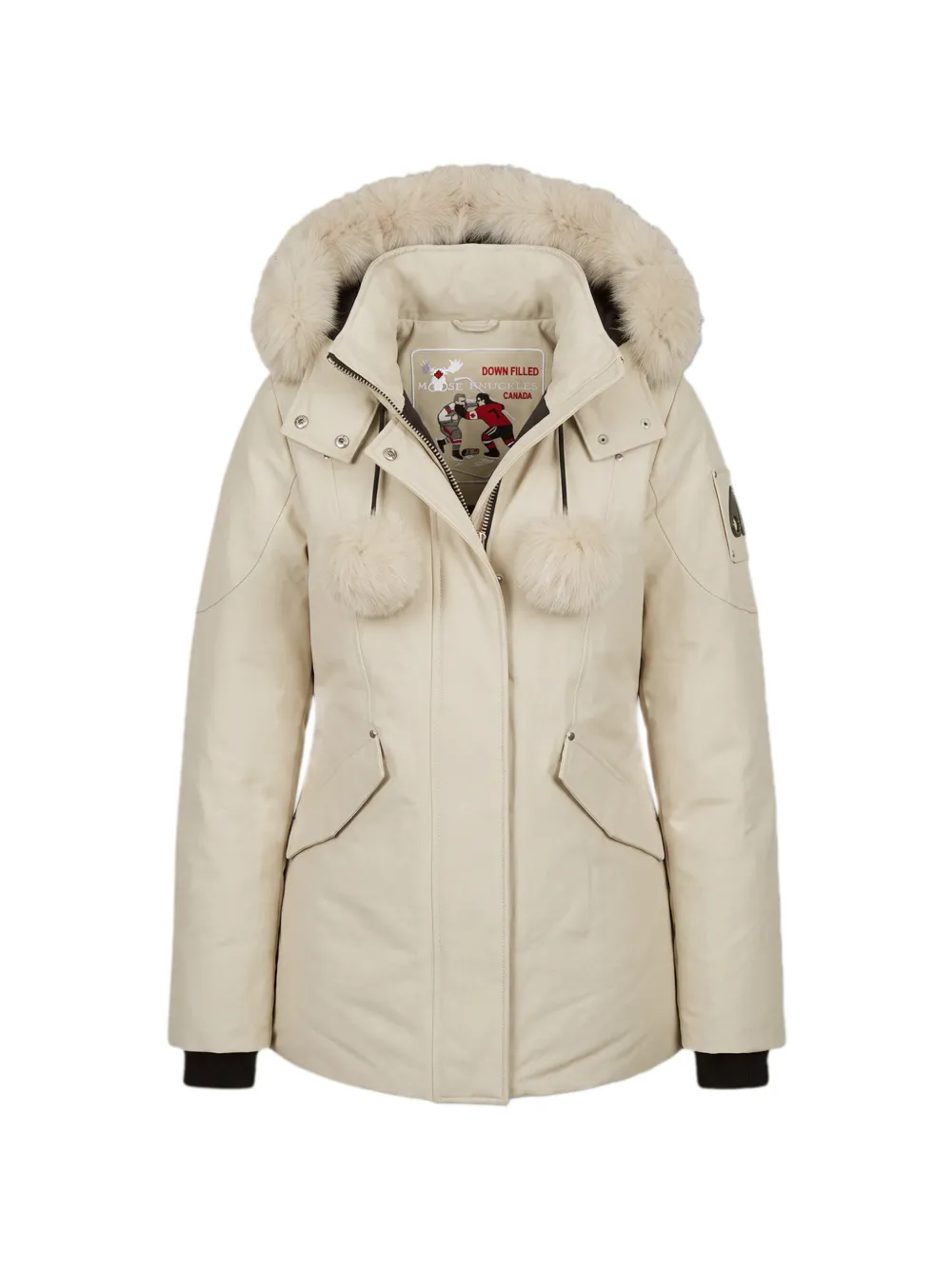 Moose Knuckles Original 3Q detachable-hood down jacket - Weiß