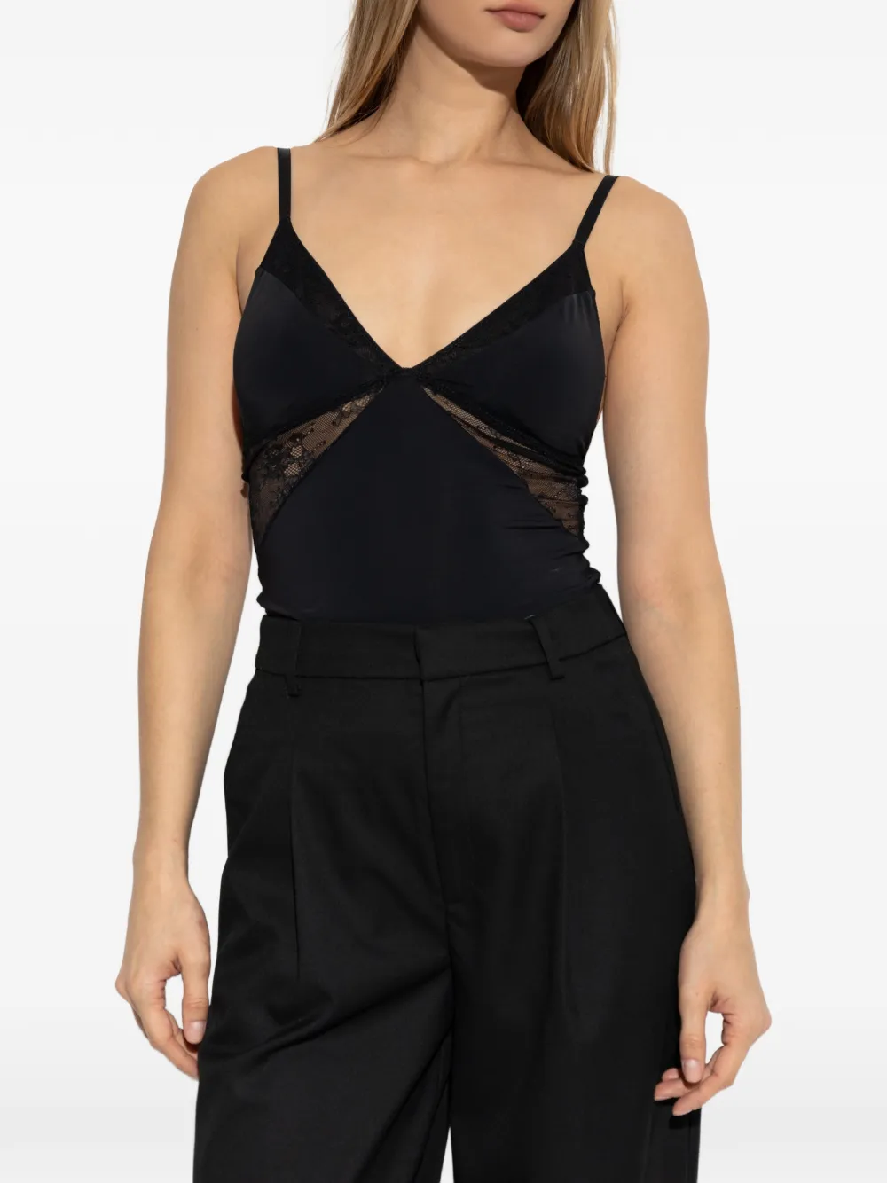Gestuz Gzcami lace-trim top Zwart