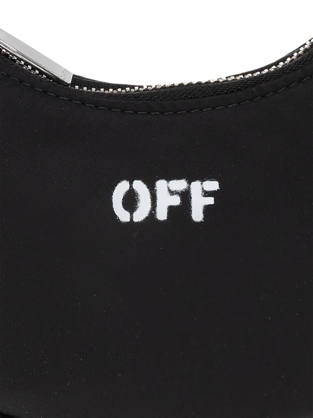 Off-White Kids logo-print shoulder bag Zwart