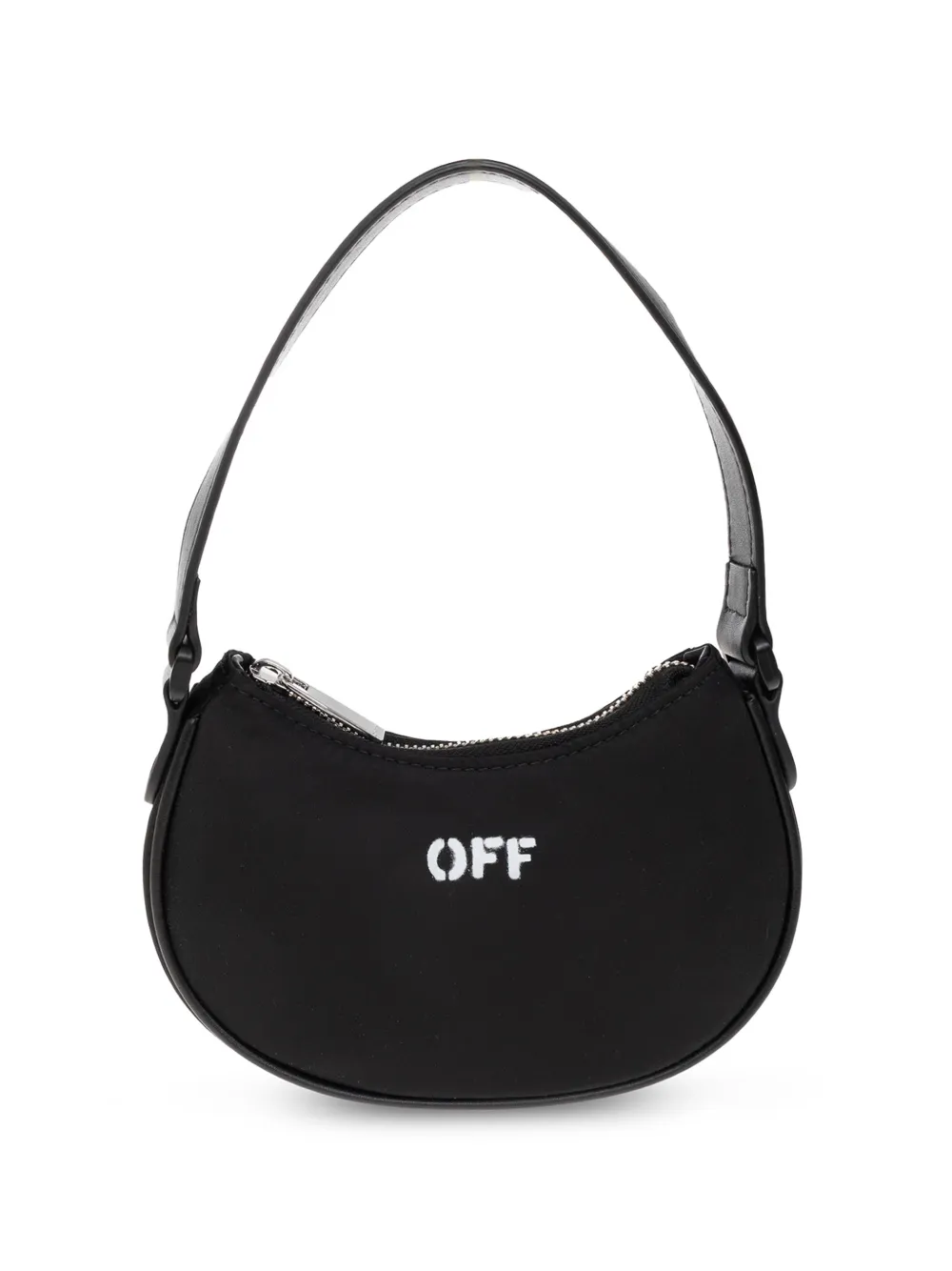Off-White Kids logo-print shoulder bag Zwart
