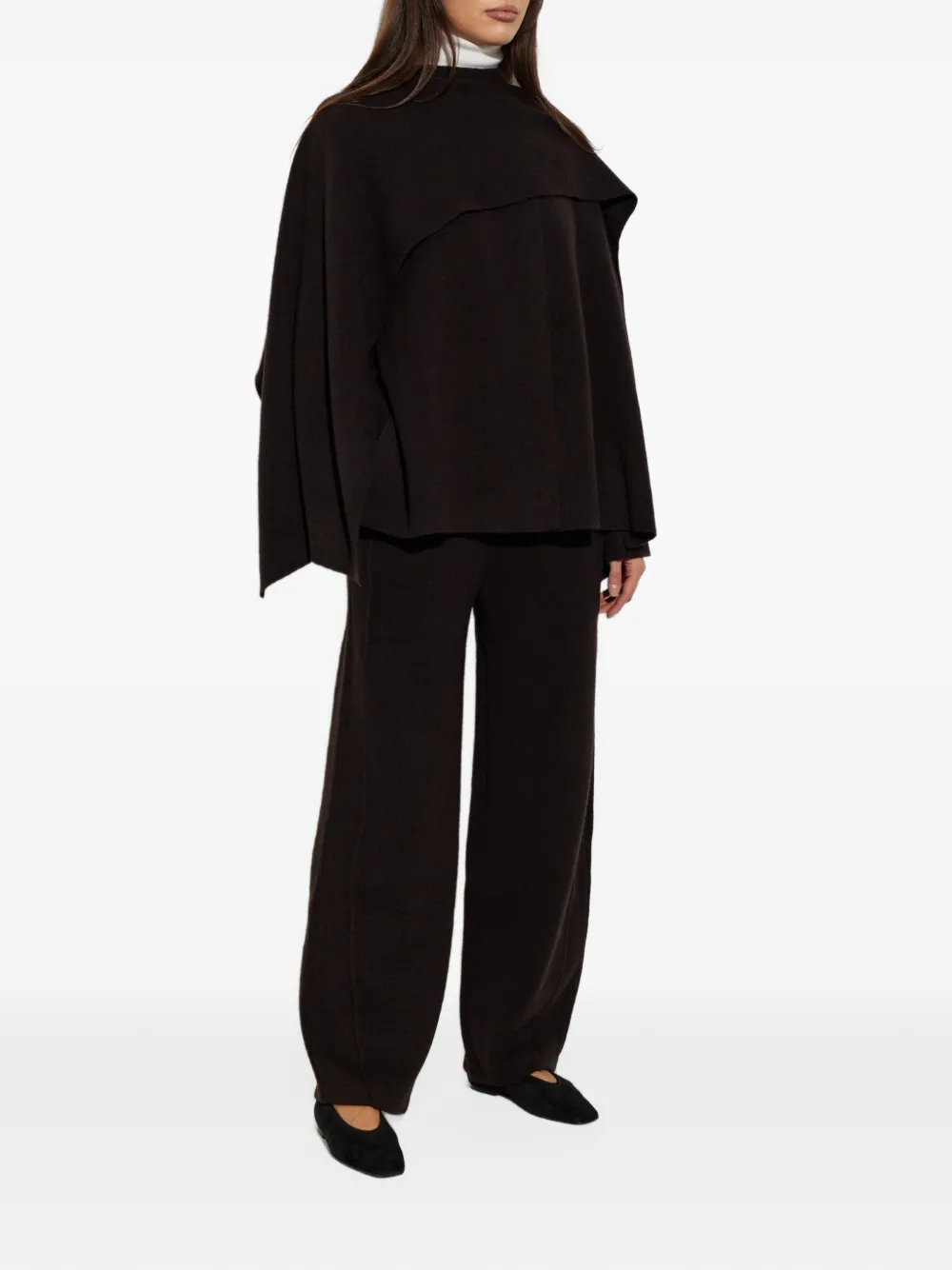 Lisa Yang Nessa scarf-detail sweater Bruin