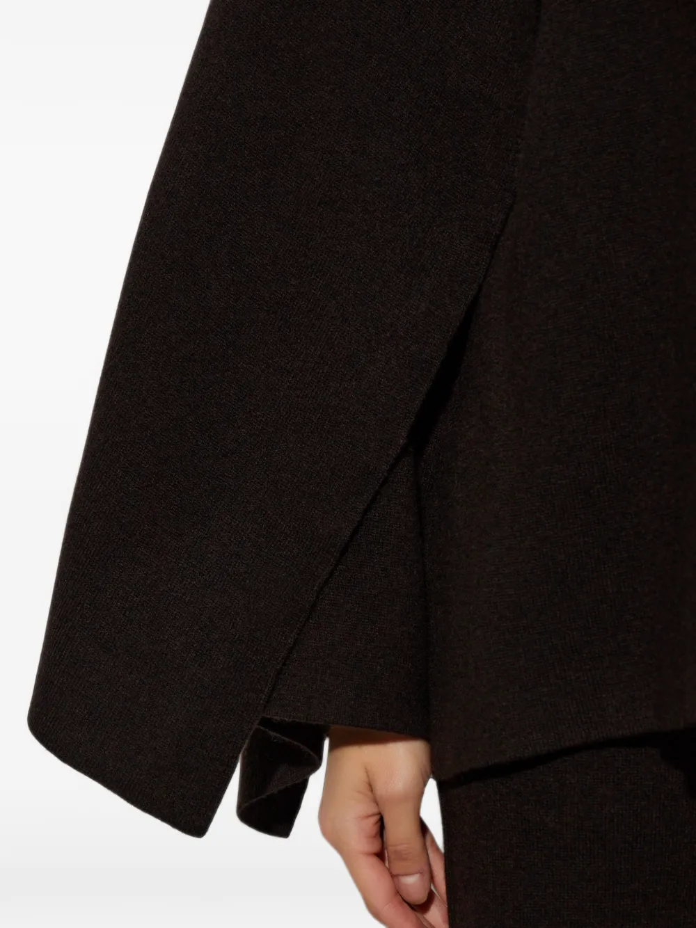 Lisa Yang Nessa scarf-detail sweater Bruin