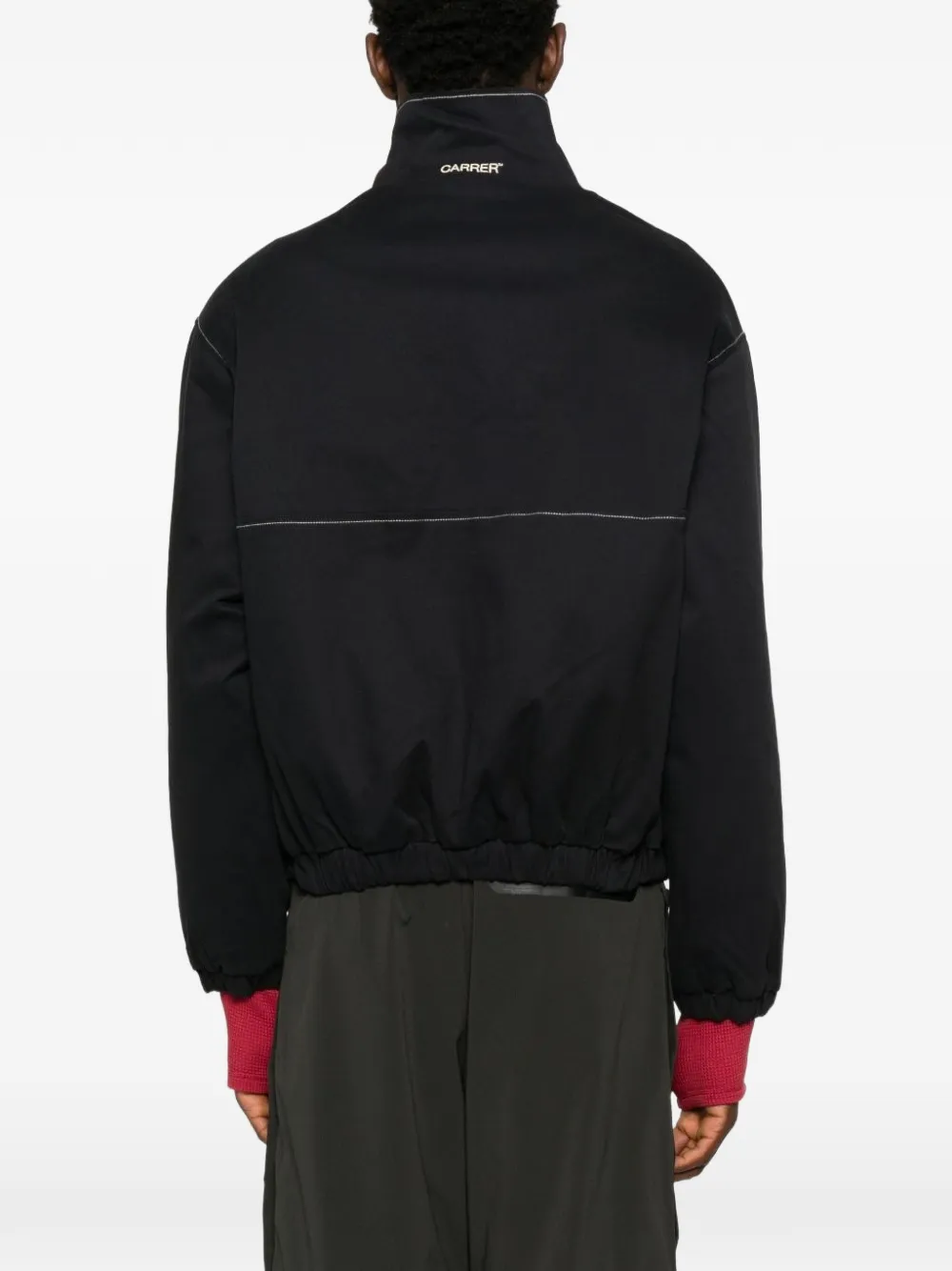 Carrer Barrau contrast-stitch bomber jacket Zwart