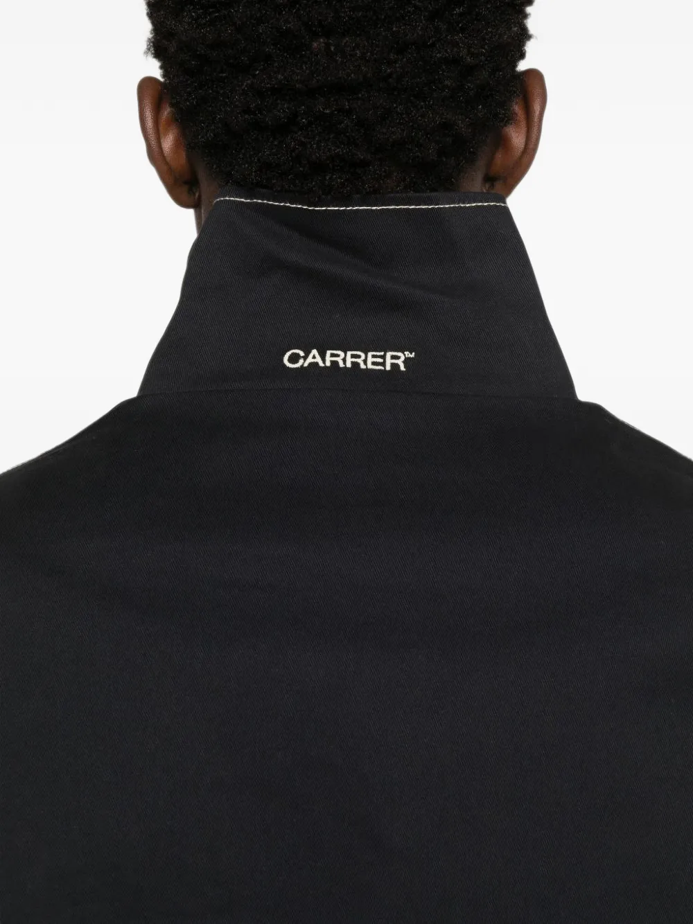Carrer Barrau contrast-stitch bomber jacket Zwart