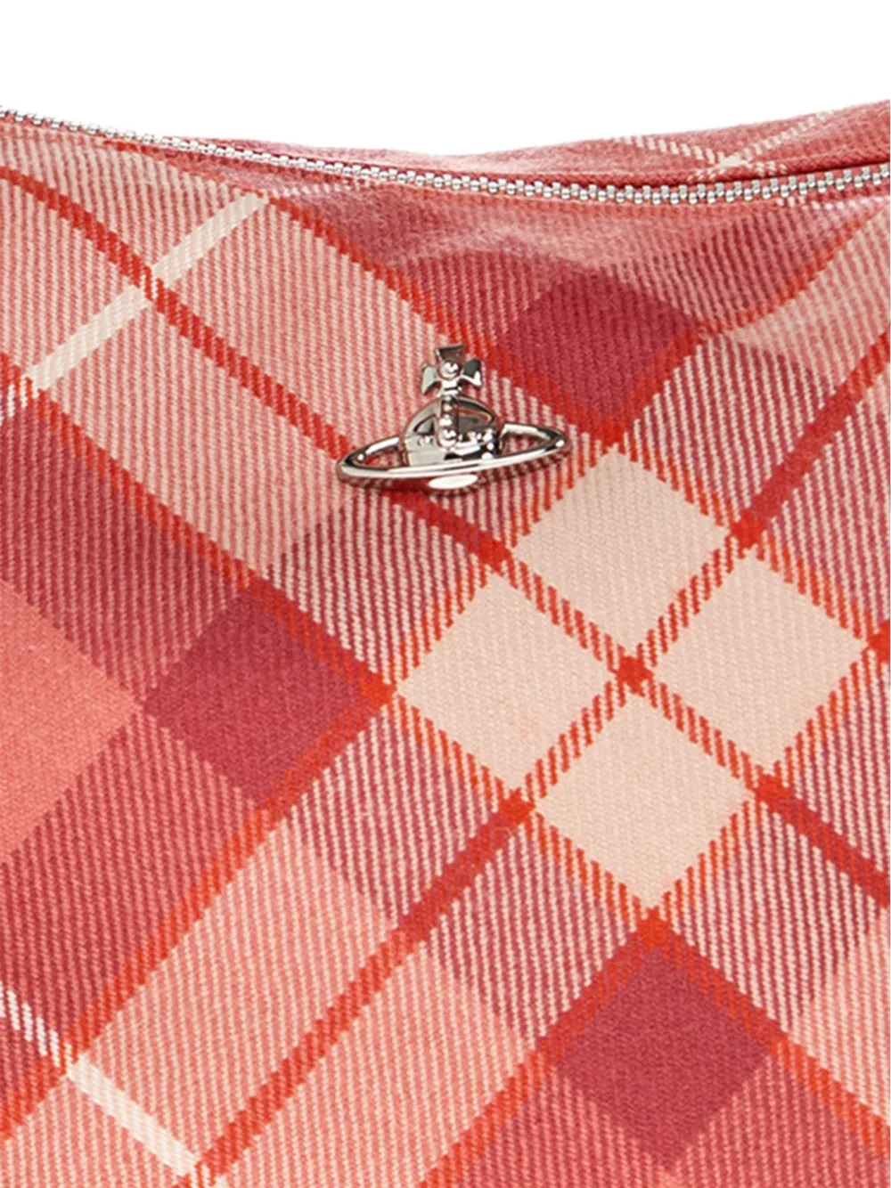 Vivienne Westwood Emma tartan shoulder bag Rood