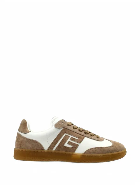 Balmain Swan panelled leather sneakers