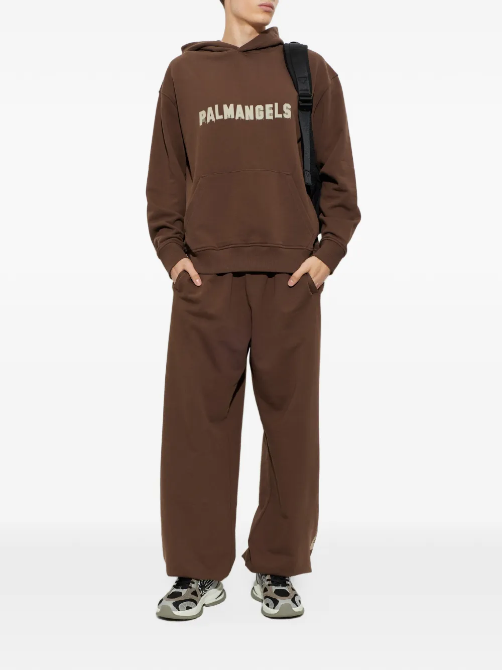 Palm Angels logo-print track pants Bruin
