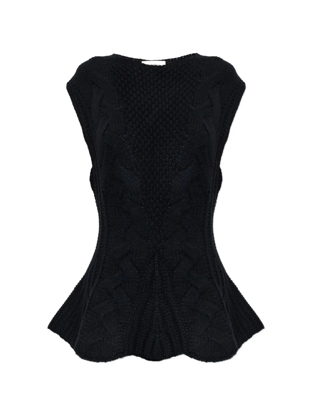 Lisa Yang Signy cable-knit top - Schwarz