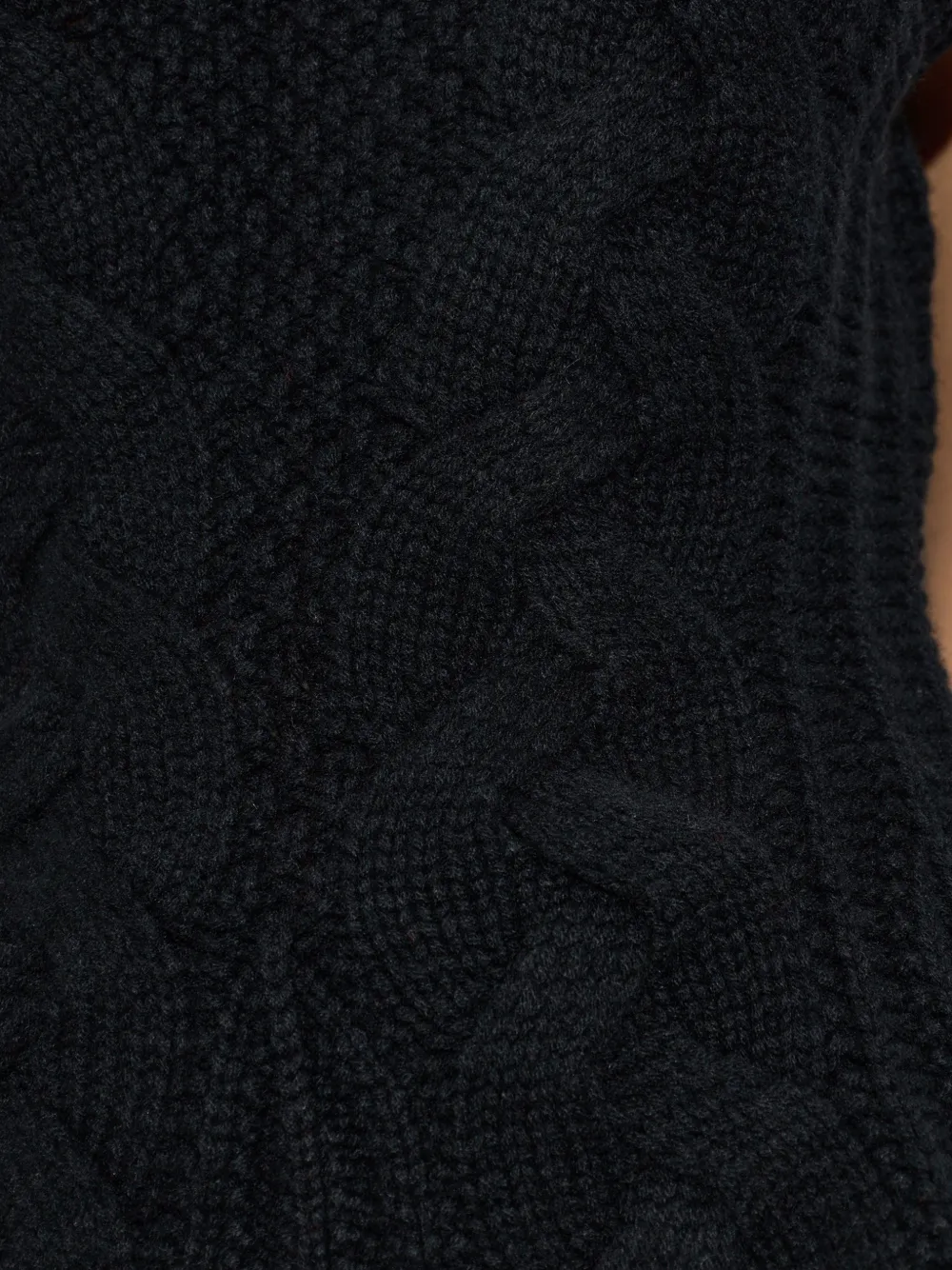 Lisa Yang Signy cable-knit top Zwart