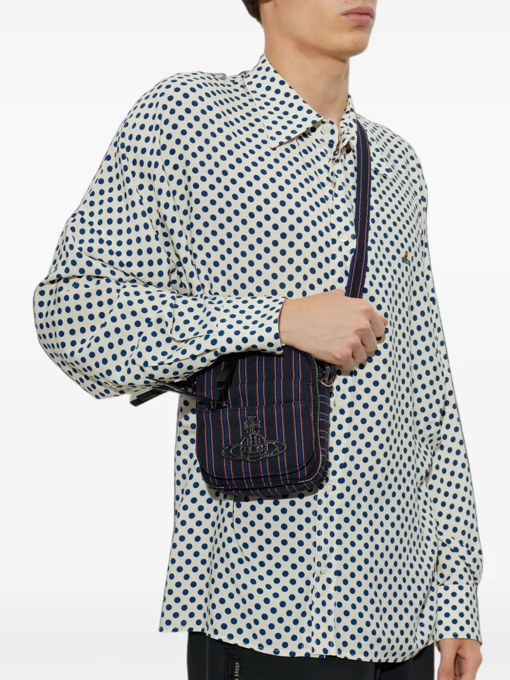 Vivienne Westwood Eton small crossbody Blauw