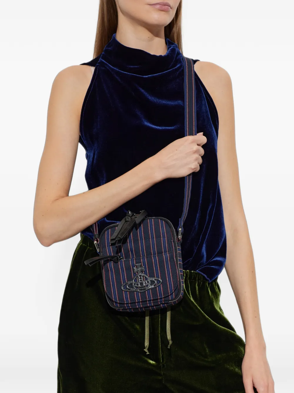 Vivienne Westwood Eton small crossbody Blauw