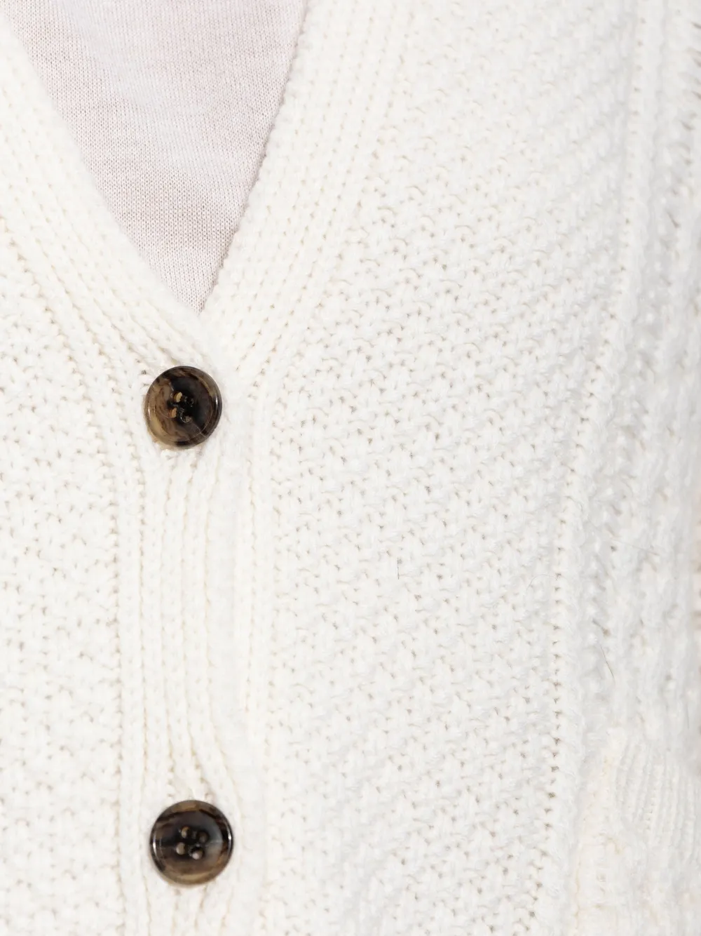 Lisa Yang Becs cable-knit cardigan Wit