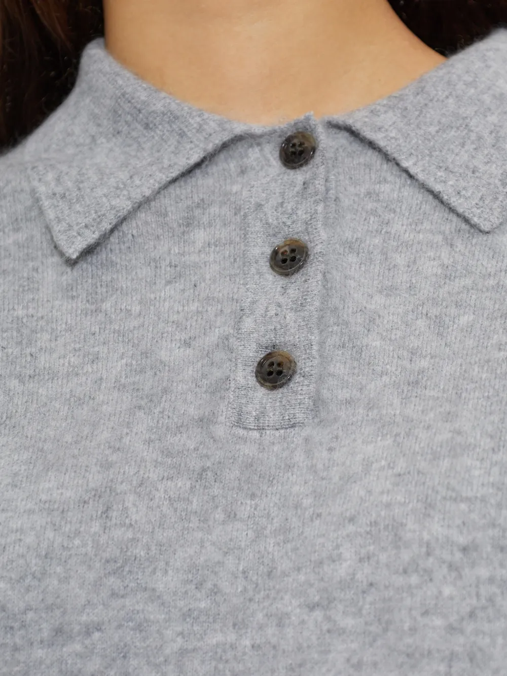 Lisa Yang Valdis polo sweater Grijs