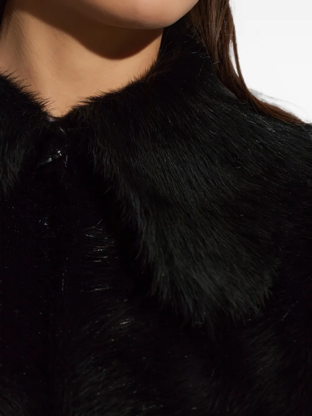 By Malene Birger Rowani fur-effect jacket Zwart